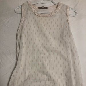 Sleeveless Loft linen top